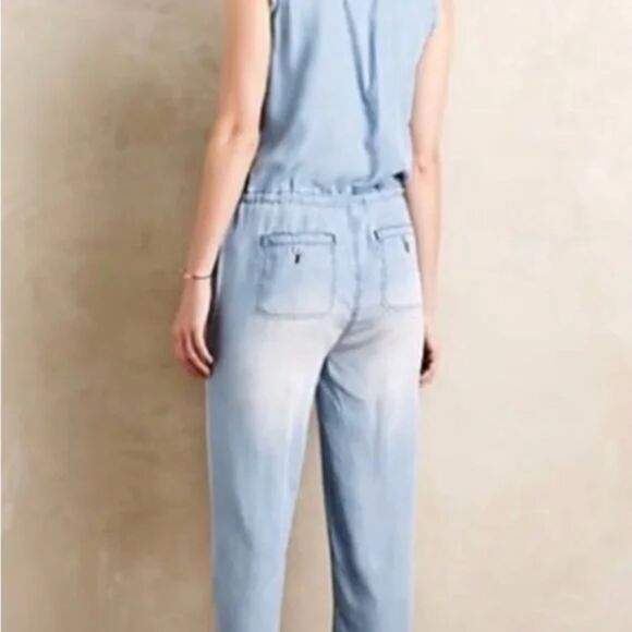 Anthropologie Hei Hei Denim Jumpsuit NWOT SIZE MEDIUM - Picture 2 of 9